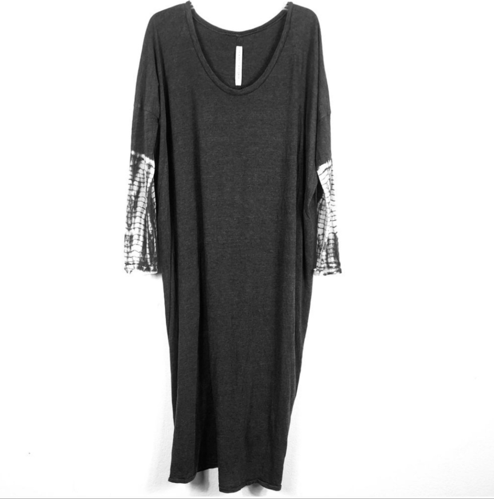 Raquel Allegra Tie Dye Maxi Dolman Sleeve Dress M